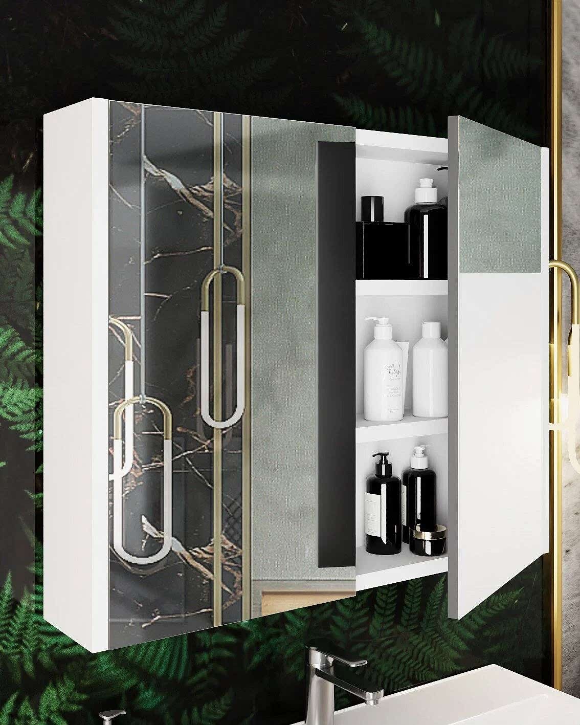 Karen Banyo Arin 80 CM Aynalı Banyo Dolabı - Mekan Kapı 
